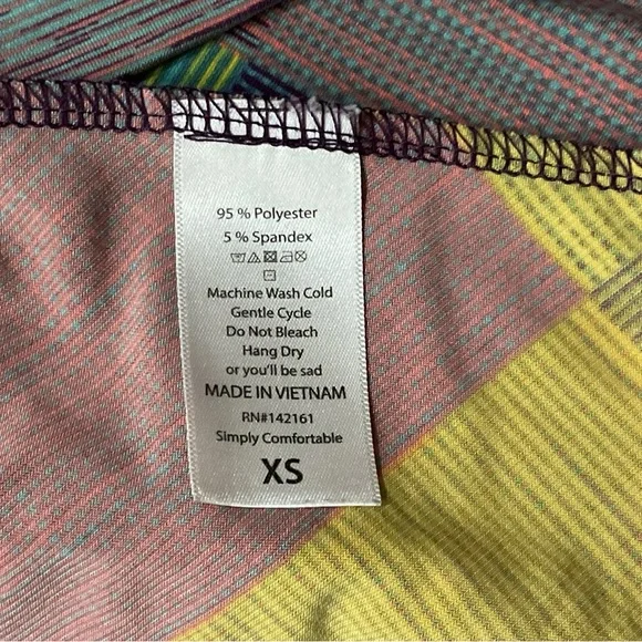 LuLaRoe XS Patchwork Azure Skirt - Picture 4 of 5